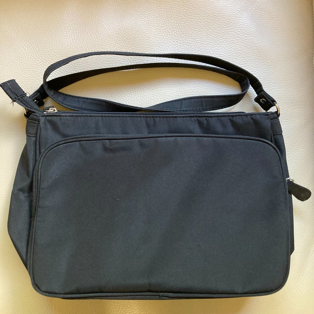 Handbag - Pocketbook - Great for Travel! Black, Many pockets, Crossbody - Picture 2 of 4